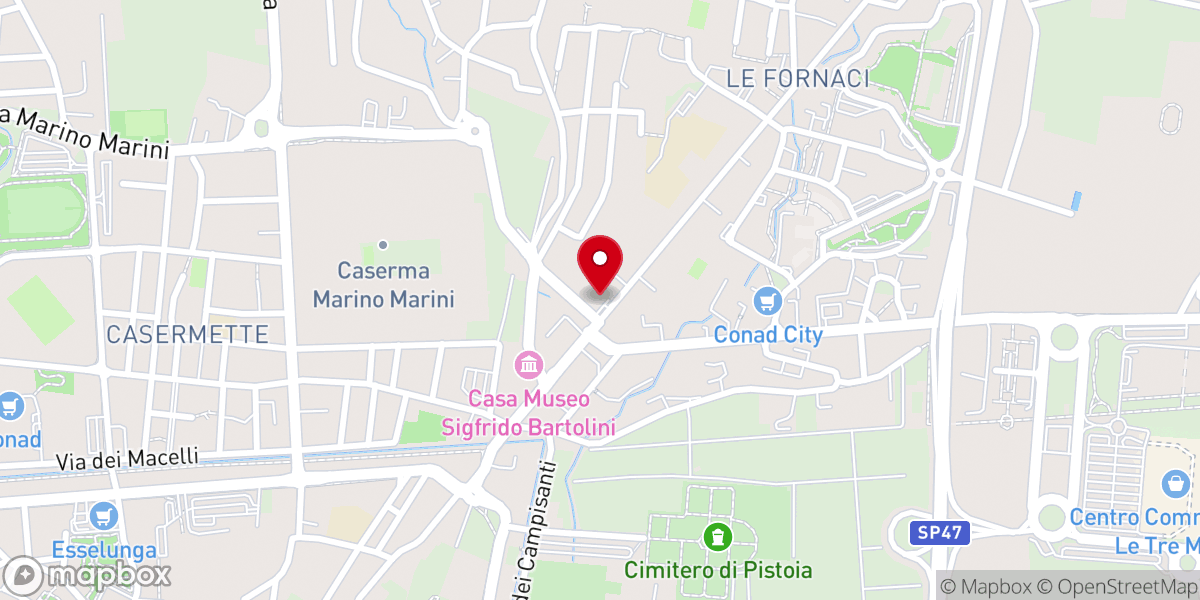 Map showing location of Chiesa dell'Immacolata