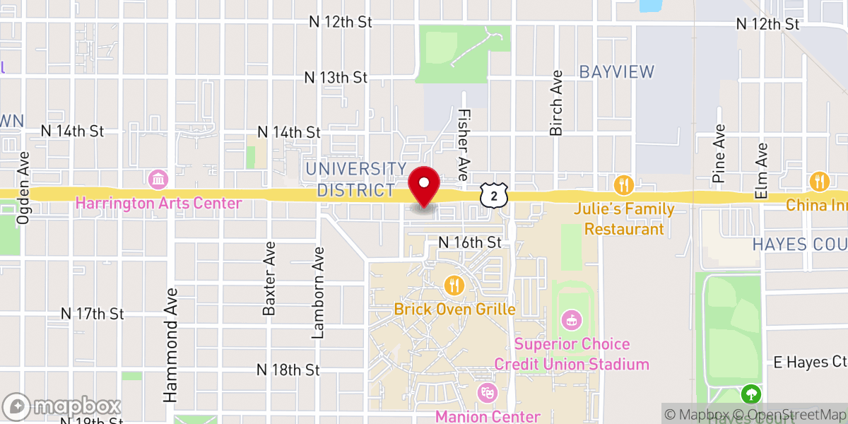 Map showing location of Pilgrim Lutheran Church