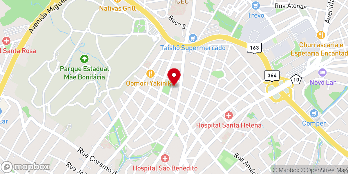 Map showing location of Paróquia Nossa Senhora de Guadalupe