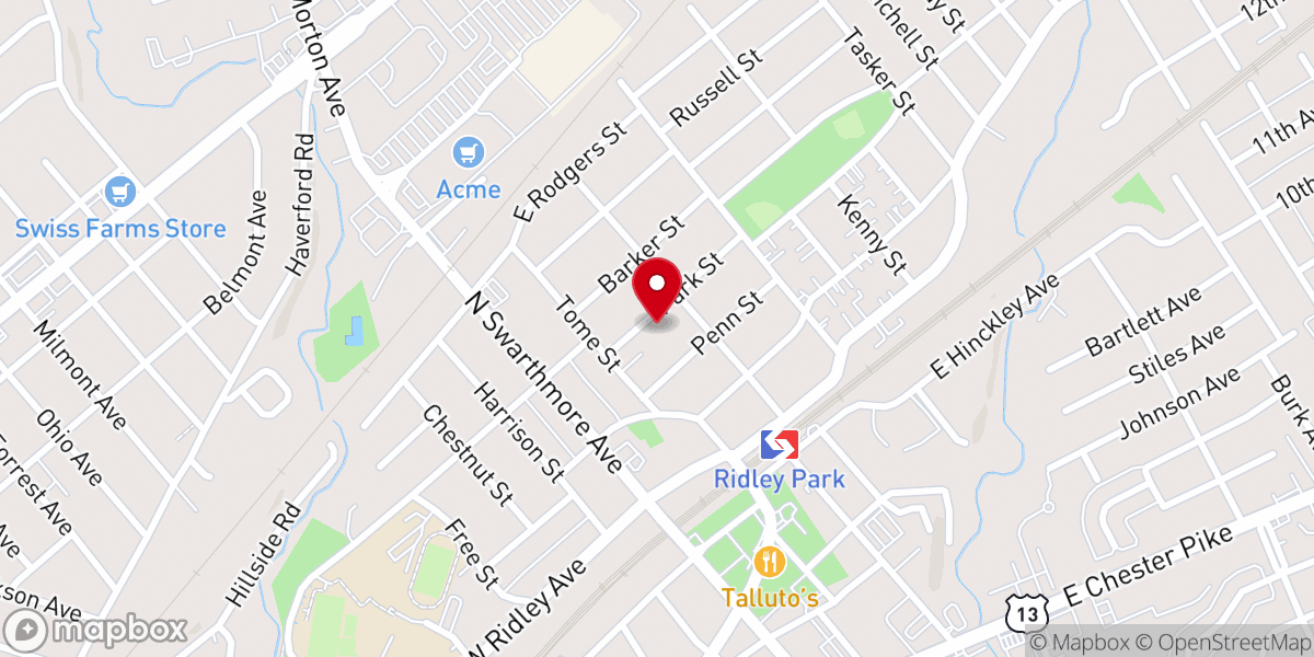 Map showing location of St Madeline Parish