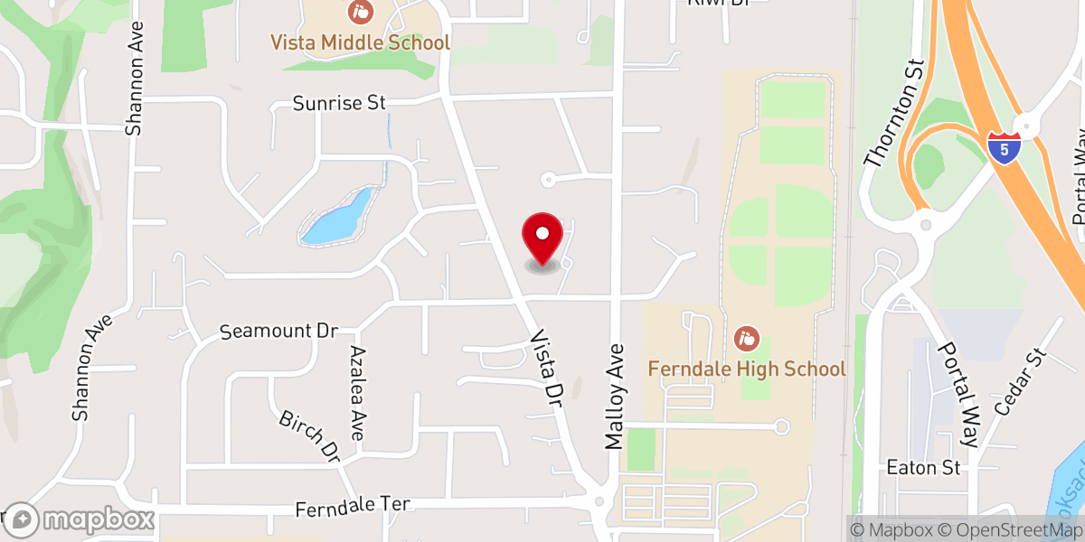 Map showing location of Christ Lutheran Church