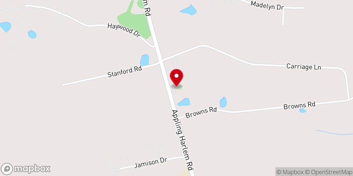 Map showing location of Fountain Grove Baptist Church