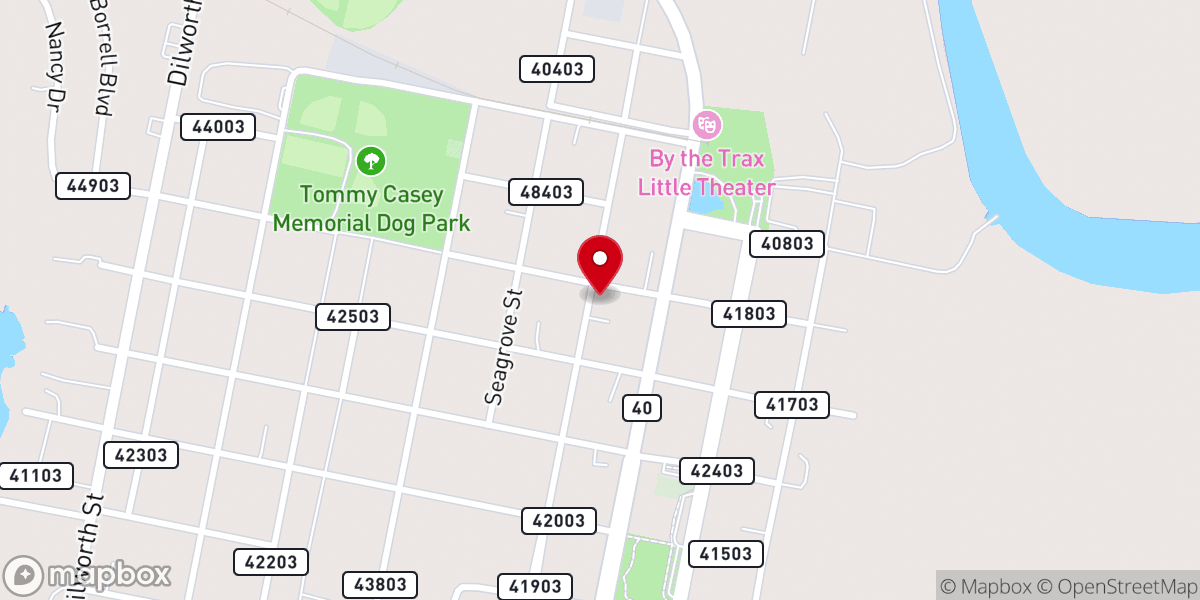 Map showing location of First African Baptist Church