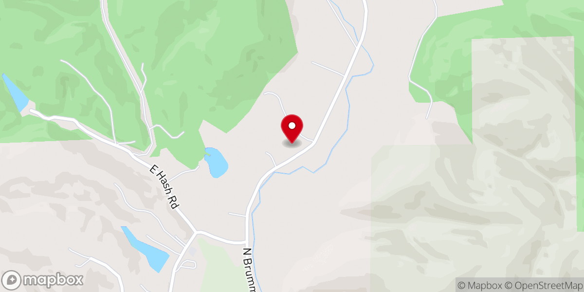 Map showing location of Brummett Creek Church