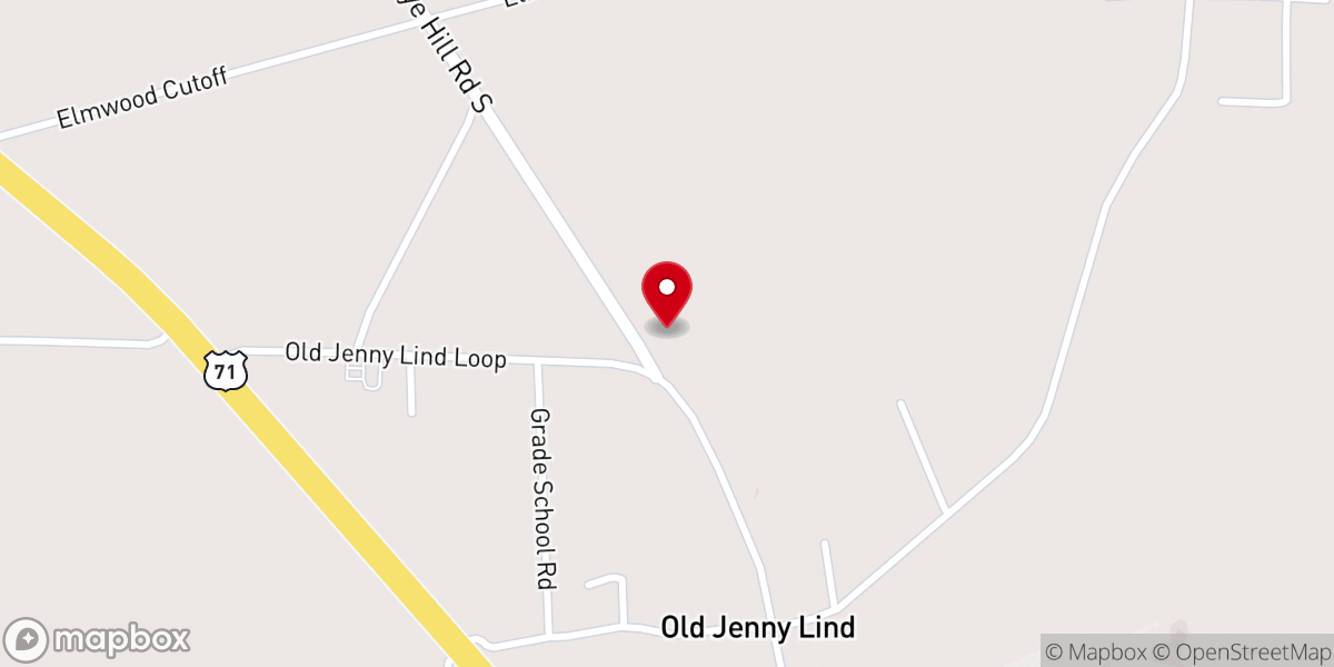 Map showing location of Rose Garden Church