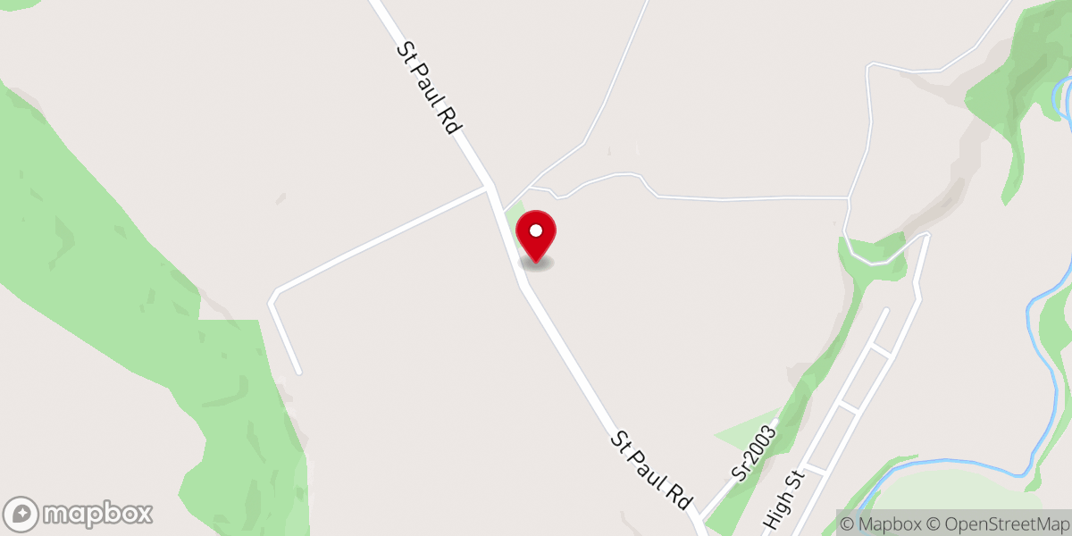 Map showing location of Mountain View Church