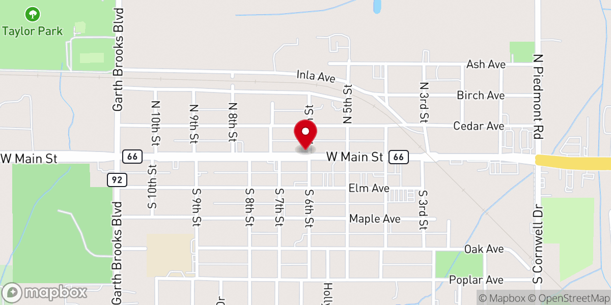 Map showing location of West Metro Community Church