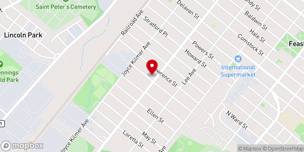 Map showing location of New Brunswick English Seventh-day Adventist Church
