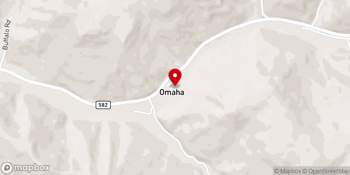 Map showing location of Omaha Bible Church