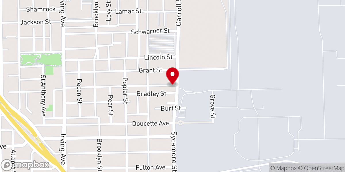 Map showing location of Redeemed Church of God in Christ