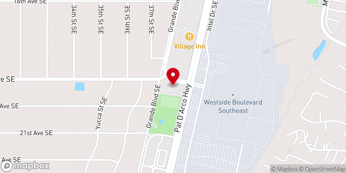Map showing location of First Baptist