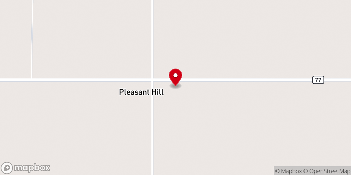 Map showing location of Pleasant Hill Baptist Church