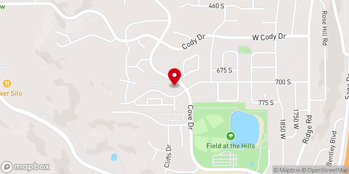 Map showing location of Christ the King Catholic Church