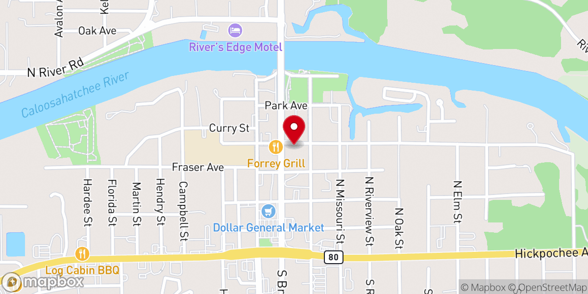 Map showing location of Cottage Under The Oaks