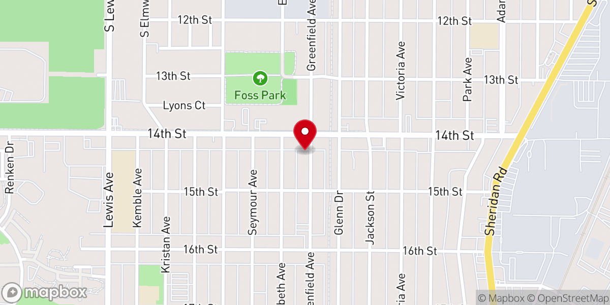 Map showing location of Eternal Flame African Methodist Episcopal Church