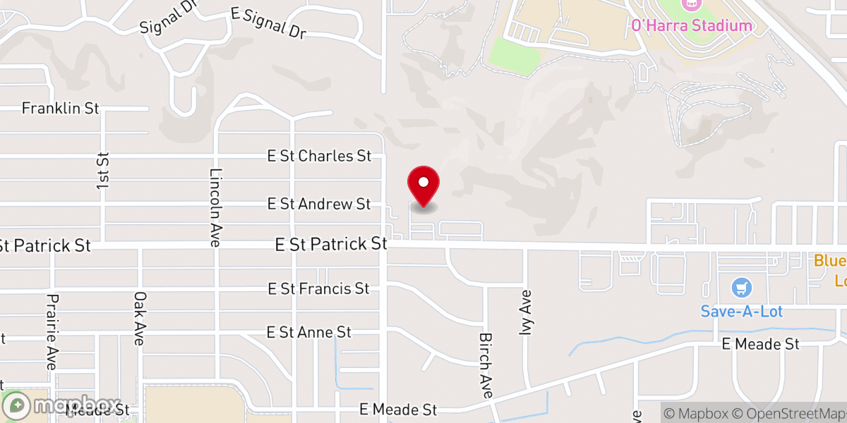 Map showing location of Calvary Chapel Community Church