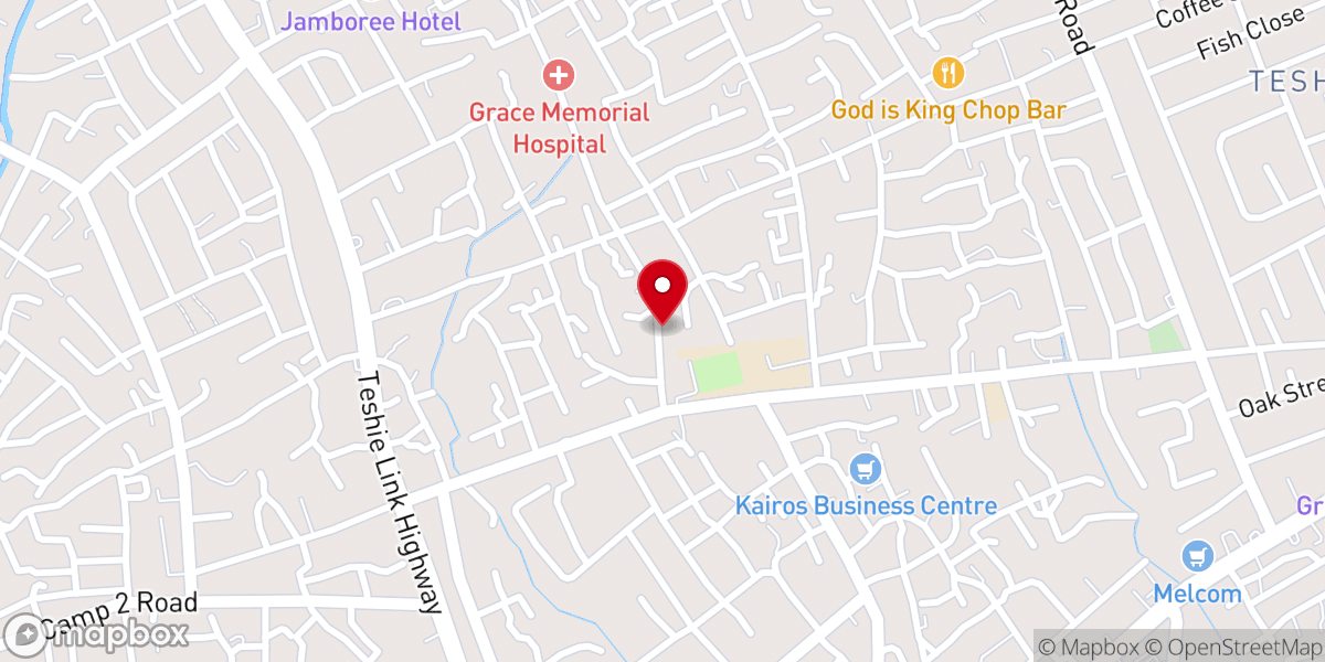 Map showing location of The Apostolic Church, Ghana Teshie North Assembly