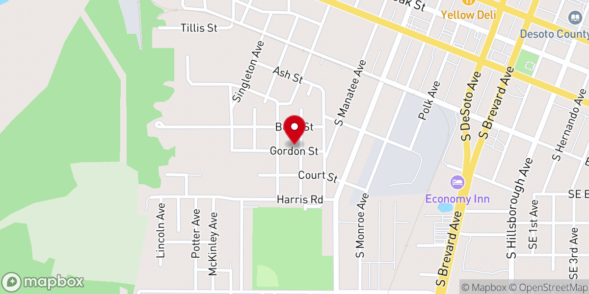 Map showing location of St John Baptist Church
