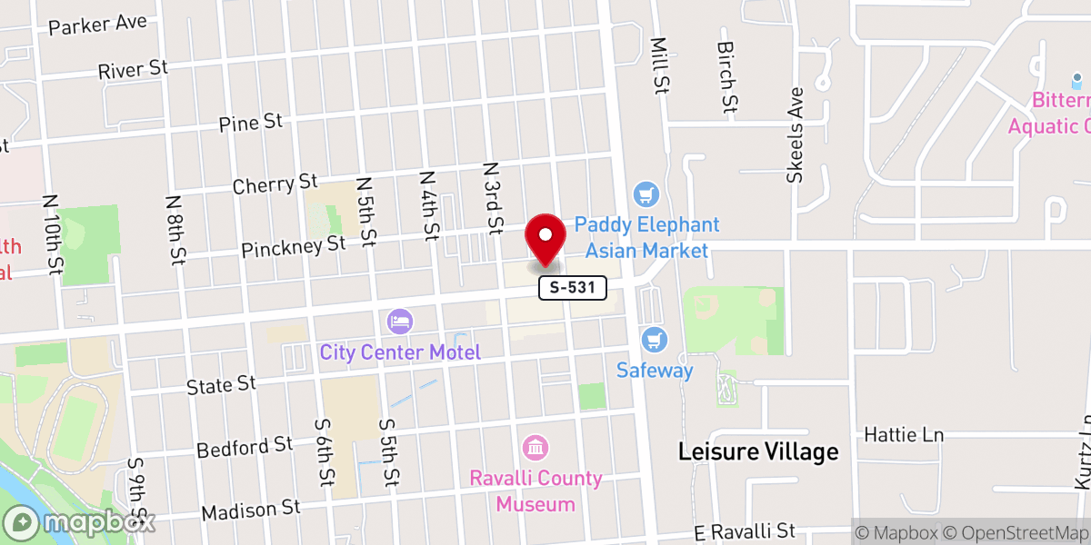 Map showing location of mosaicchurchmt