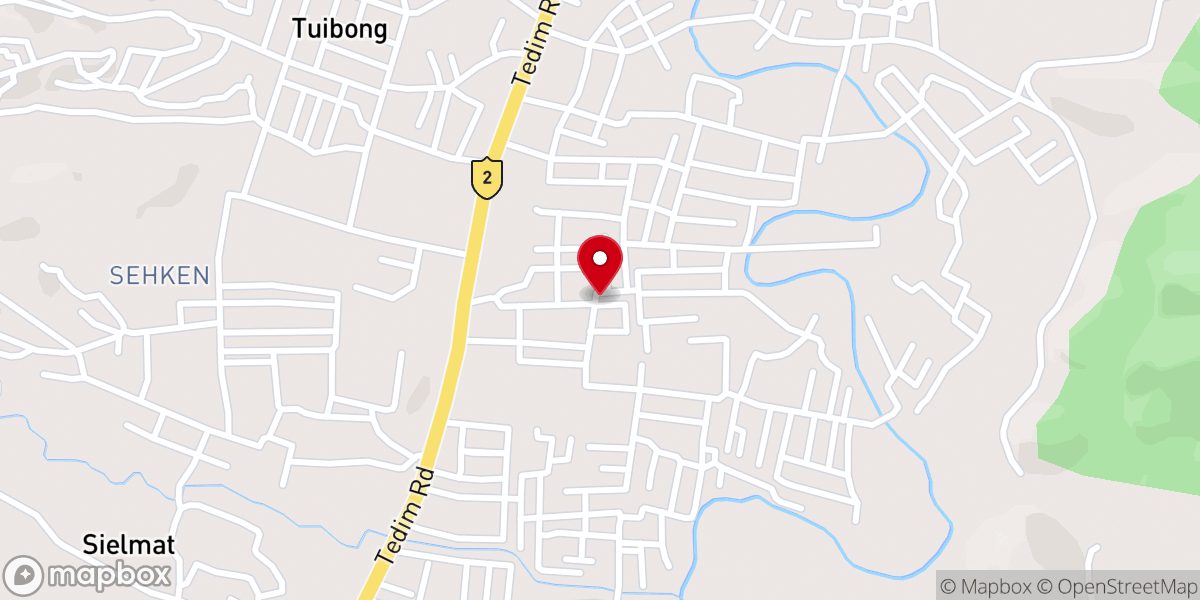 Map showing location of B. Phaicham Presbyterian Church