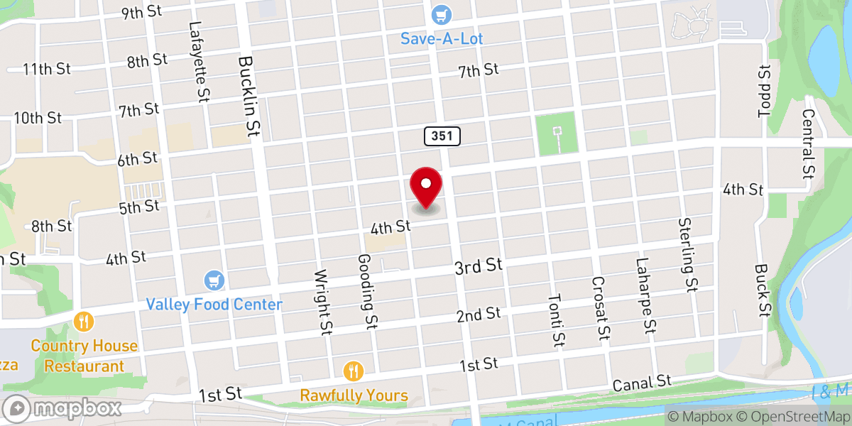 Map showing location of La Salle Catholic Church Offices