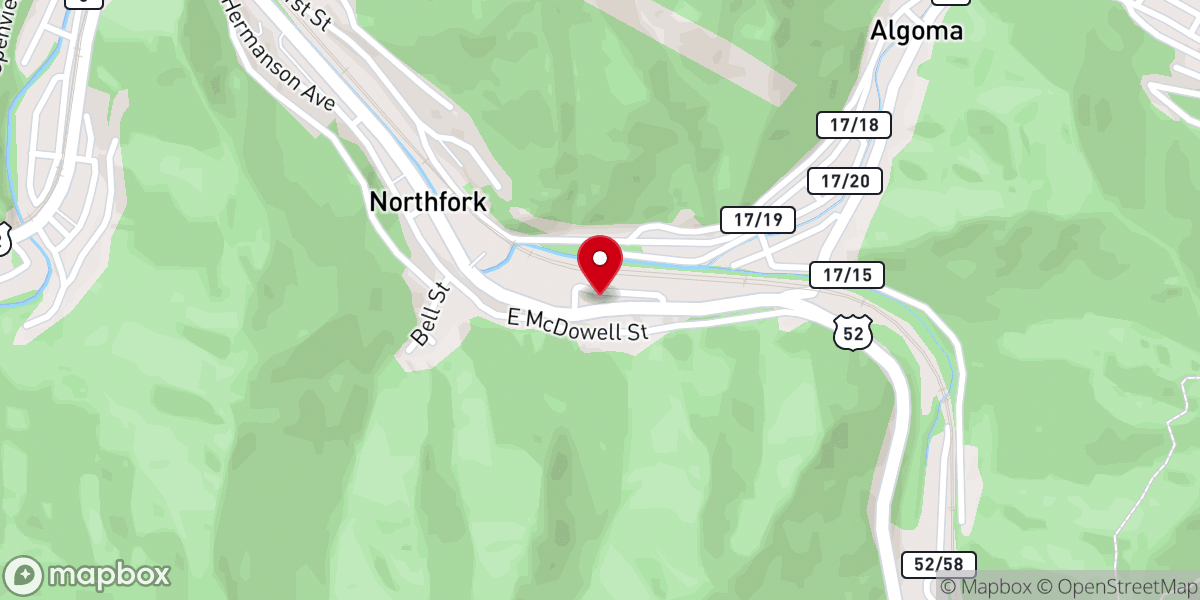 Map showing location of New Vision U.H. Church