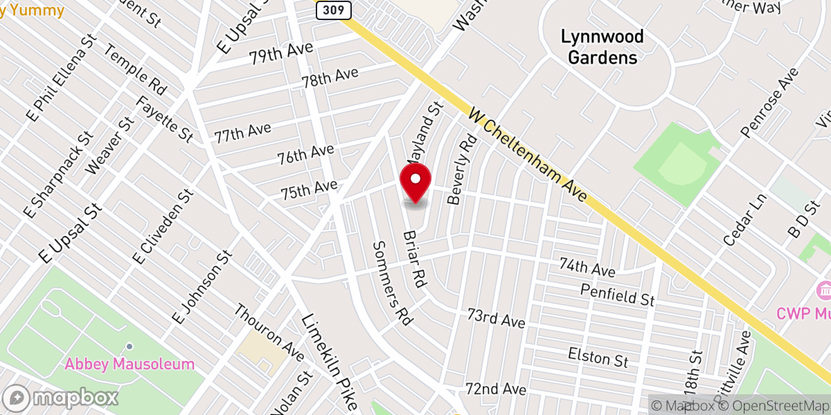 Map showing location of Tower Of Pentecost Church Of God