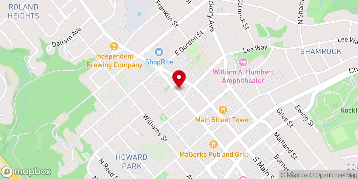Map showing location of Canaan Baptist Church - South