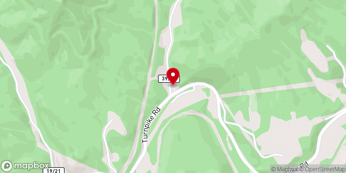 Map showing location of Salem Baptist Church