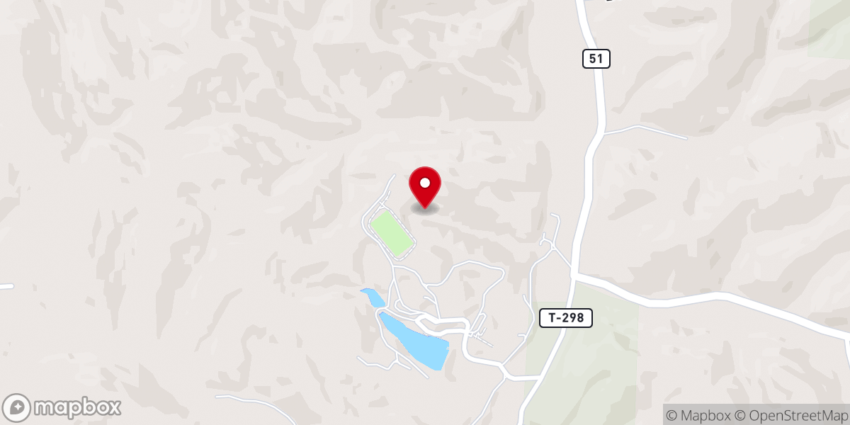 Map showing location of Oak Chapel