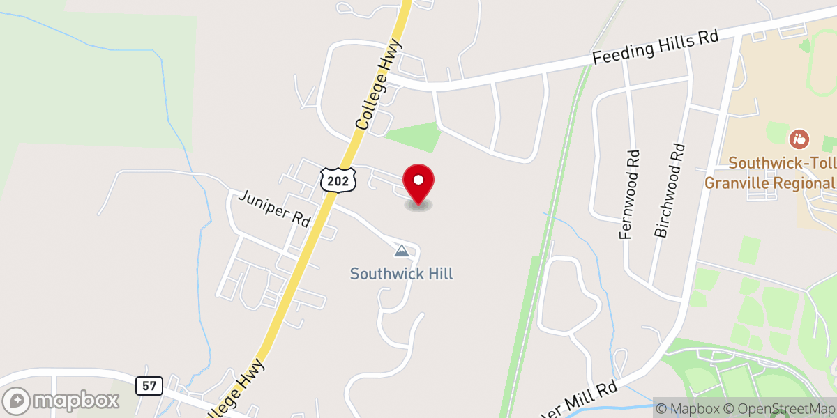 Map showing location of Christ Lutheran Church