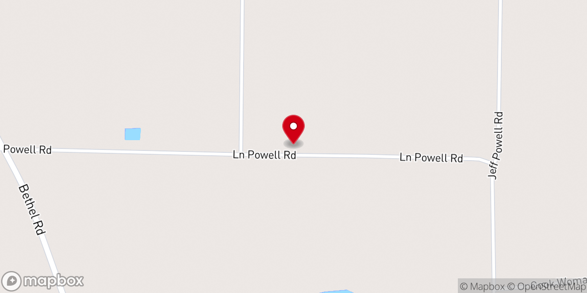 Map showing location of Pleasant Hill Church