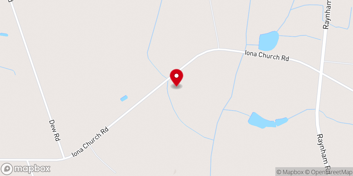 Map showing location of Aaron Church