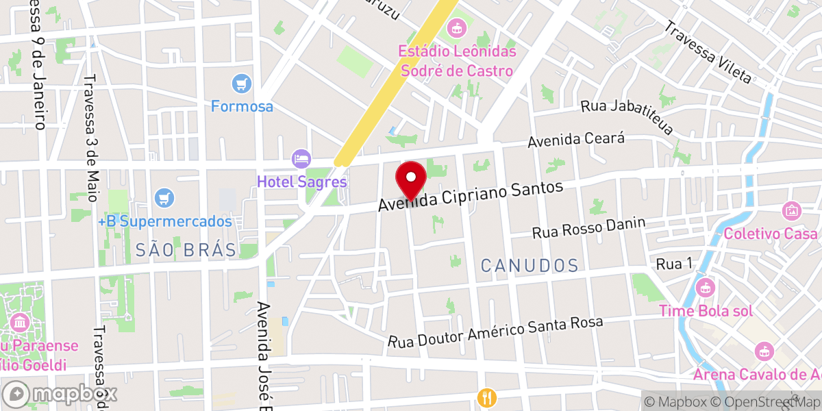 Map showing location of Igreja Evangélica Assembleia de Deus