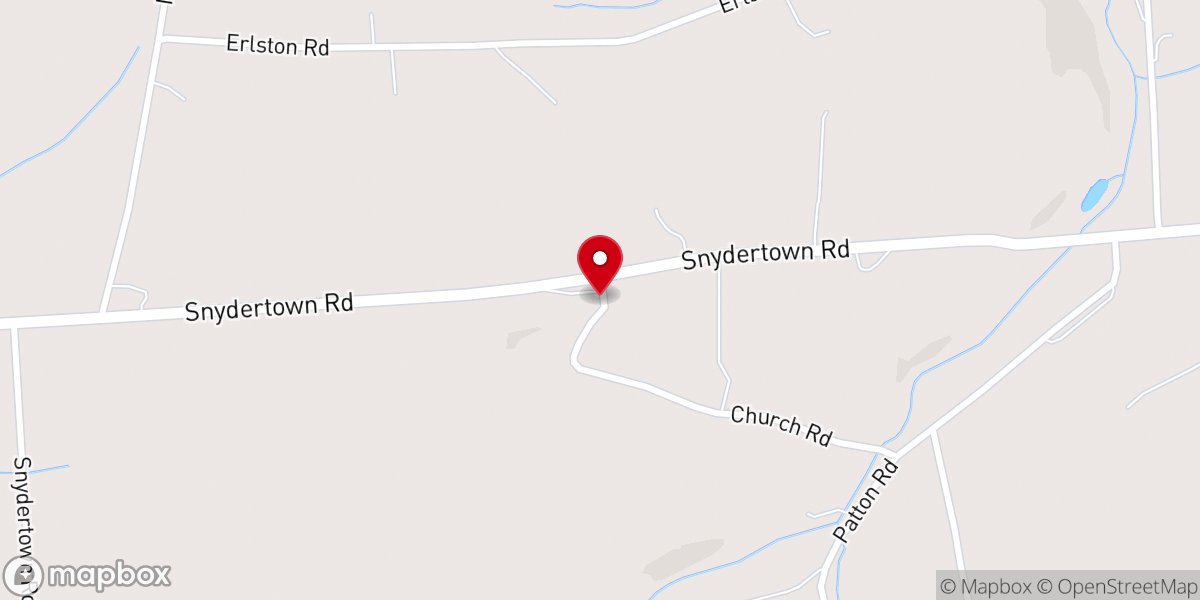 Map showing location of Faith Chapel