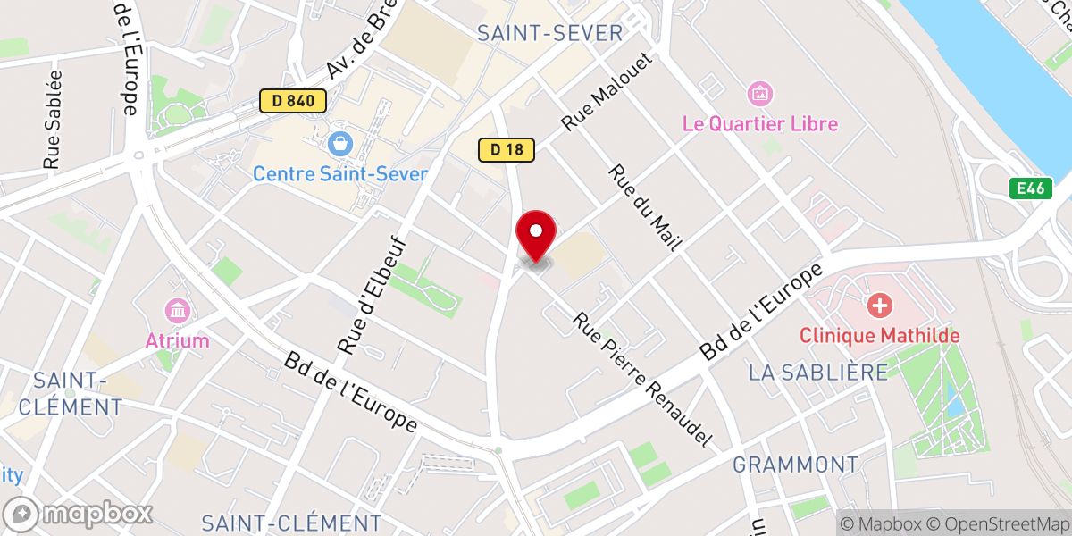 Map showing location of Église Adventiste Du Septième Jour