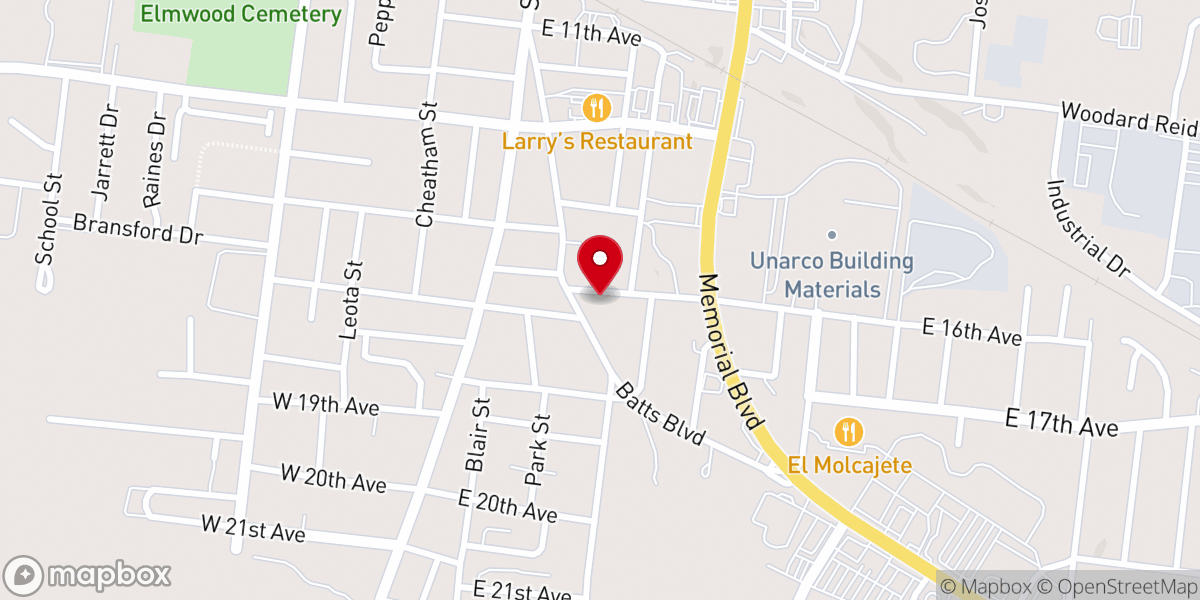 Map showing location of Greater Whites Chapel CME