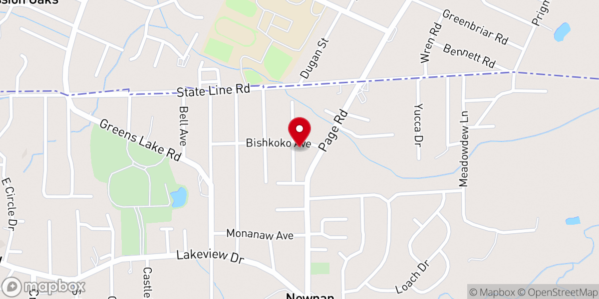 Map showing location of East Ridge United Pentecostal Rossville