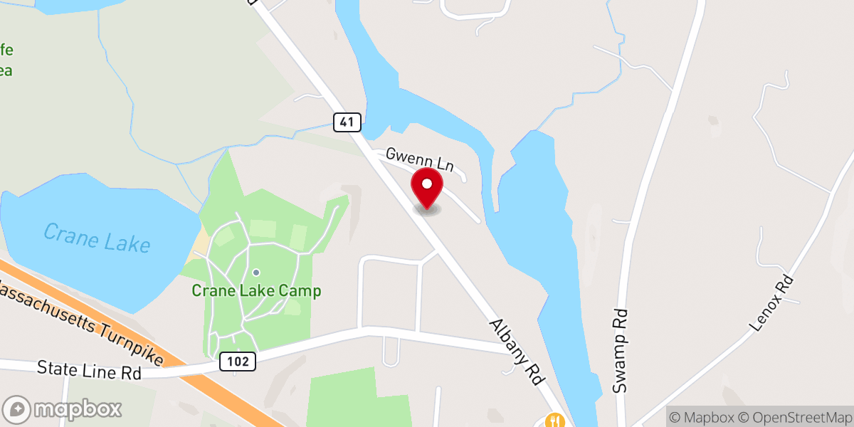 Map showing location of St. Patrick's Catholic Church