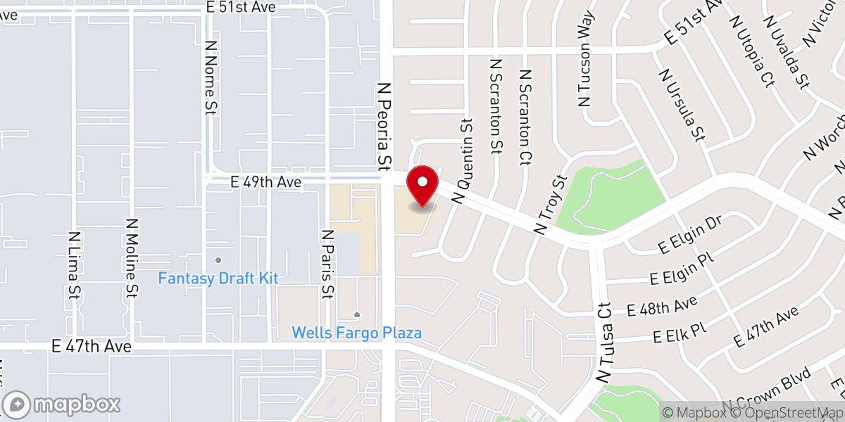 Map showing location of Saint Andrew Lutheran Church