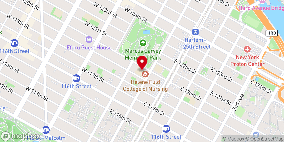 Map showing location of Bethel Gospel Assembly