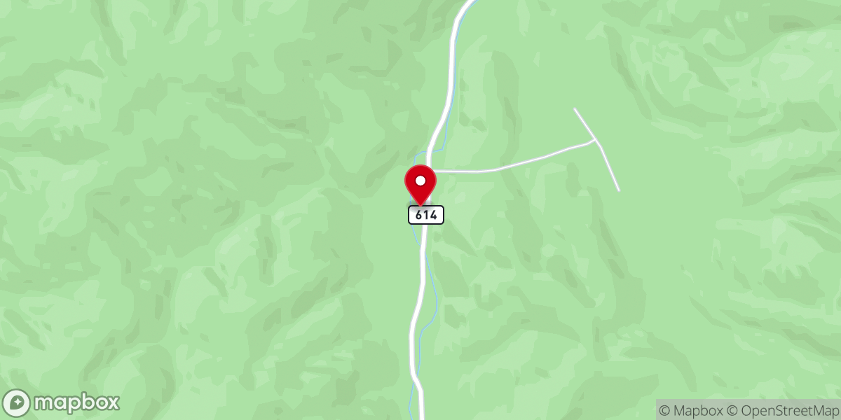 Map showing location of Jennings Church