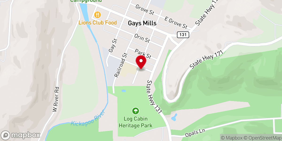 Map showing location of St Mary Catholic Church