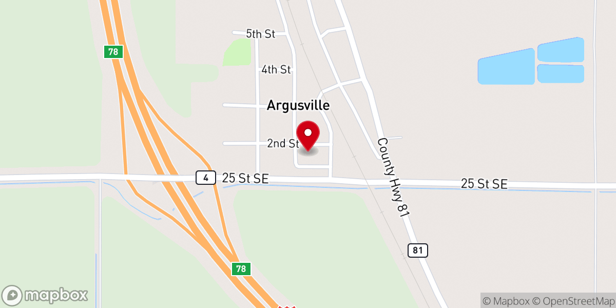 Map showing location of St William's Catholic Church