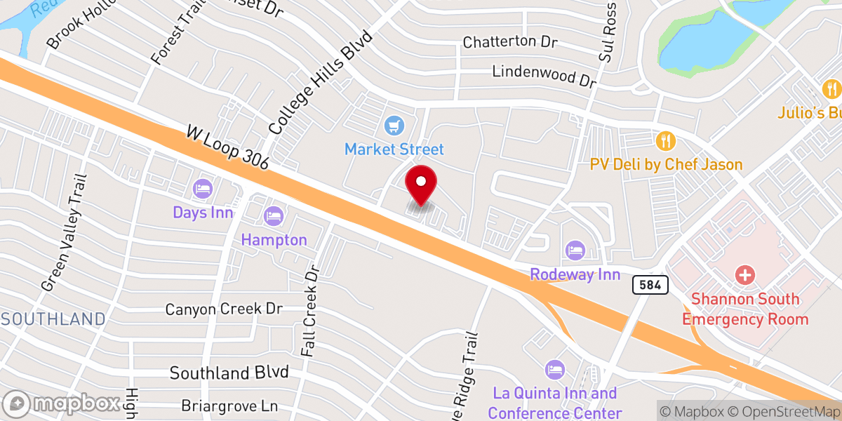 Map showing location of Life Ministry of San Angelo Inc