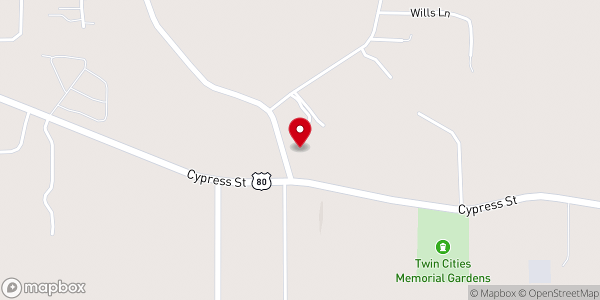 Map showing location of Souls Harbor United Pentecostal Church