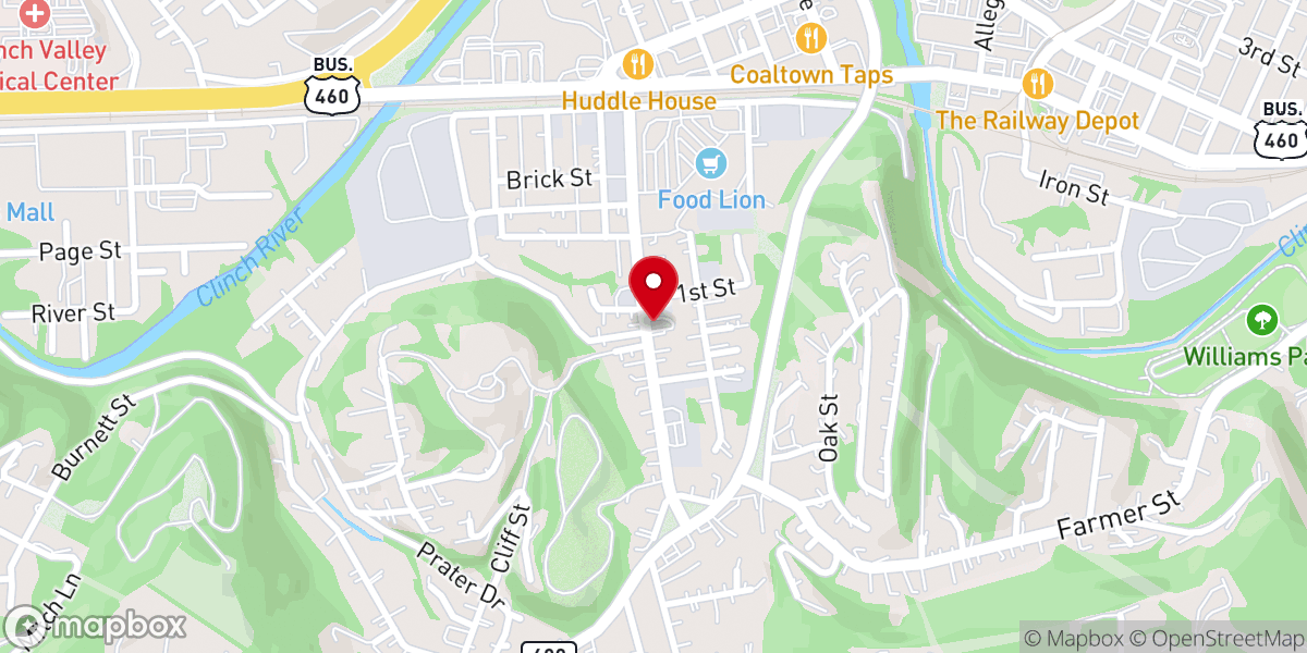 Map showing location of Laymen Chapel Methodist Protestant Church