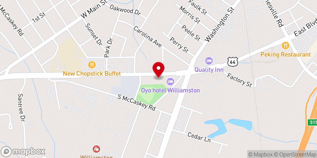 Map showing location of Liberty Worship Center Church Of God In Christ, Inc.