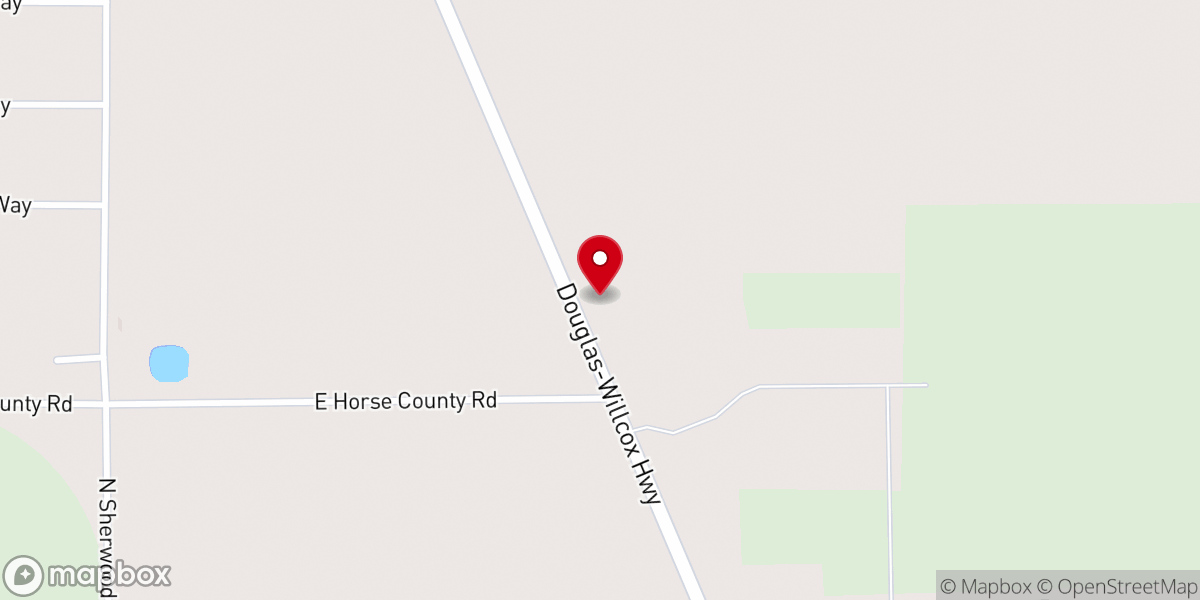 Map showing location of Broken Arrow Baptist Church & Camp