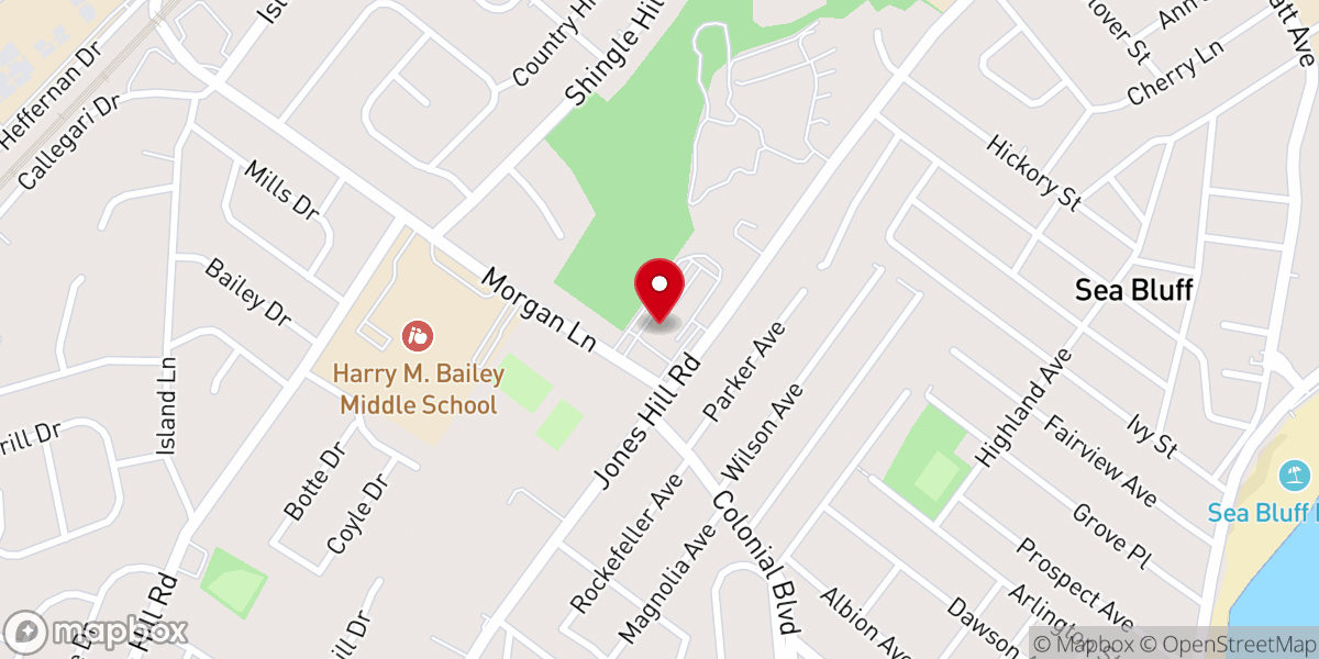 Map showing location of Our Lady of Victory Roman Catholic Church